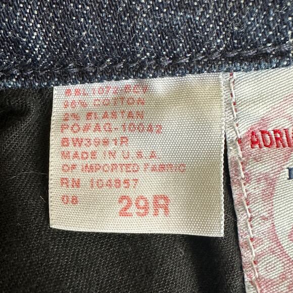 Adriano Goldschmied The Club Bootcut Jeans Womens 29R Dark Wash Stretch Retro - Picture 6 of 9